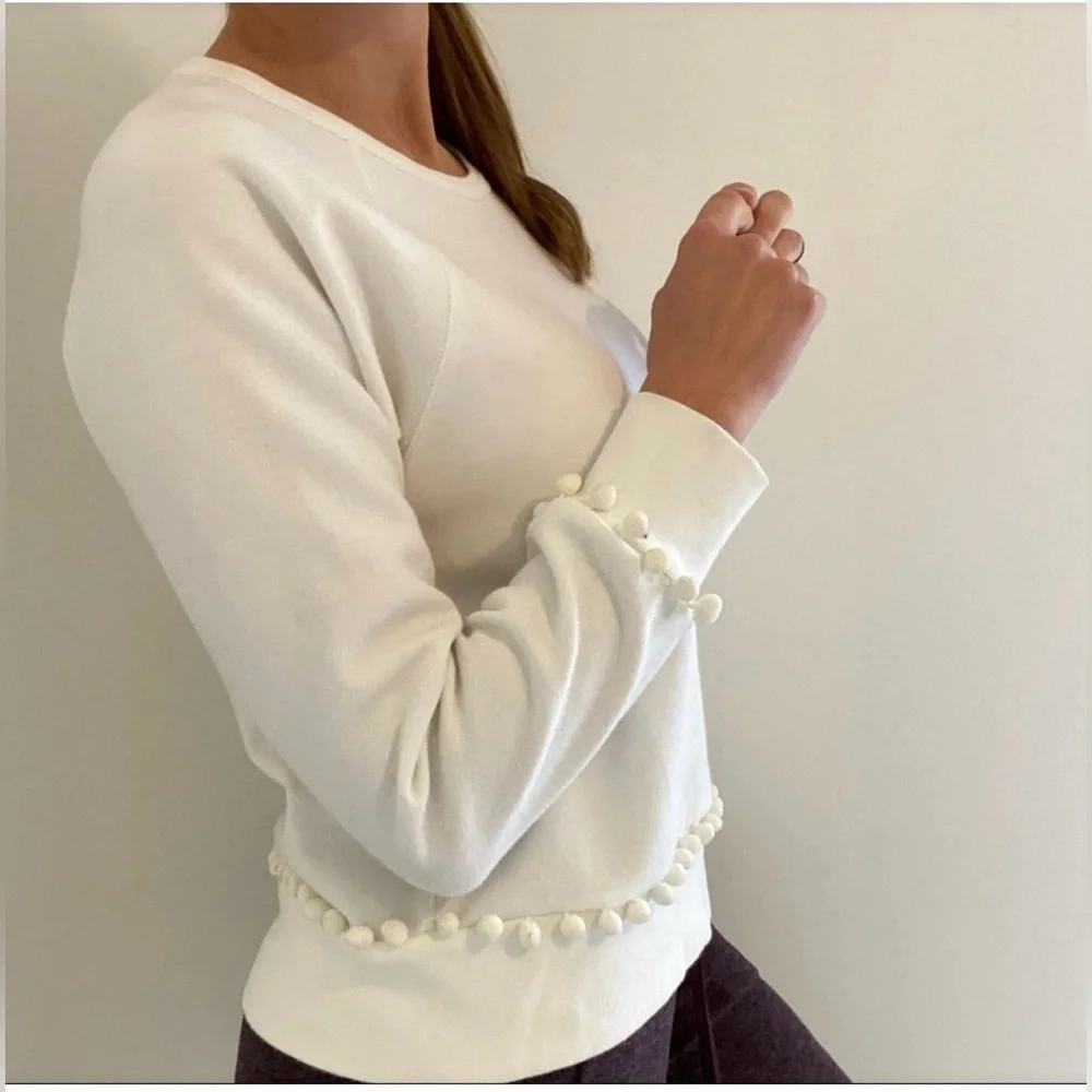 J.Crew Pom-pom sweatshirt Size XS
